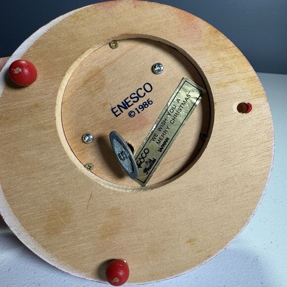 Rare Enesco 1986 X-mas Tree Gifts Revolving Musical | Vintage Christmas #313327 - Picture 10 of 13